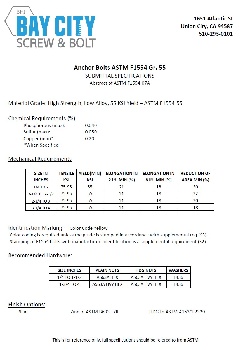 ASTM F1554-55 Specs